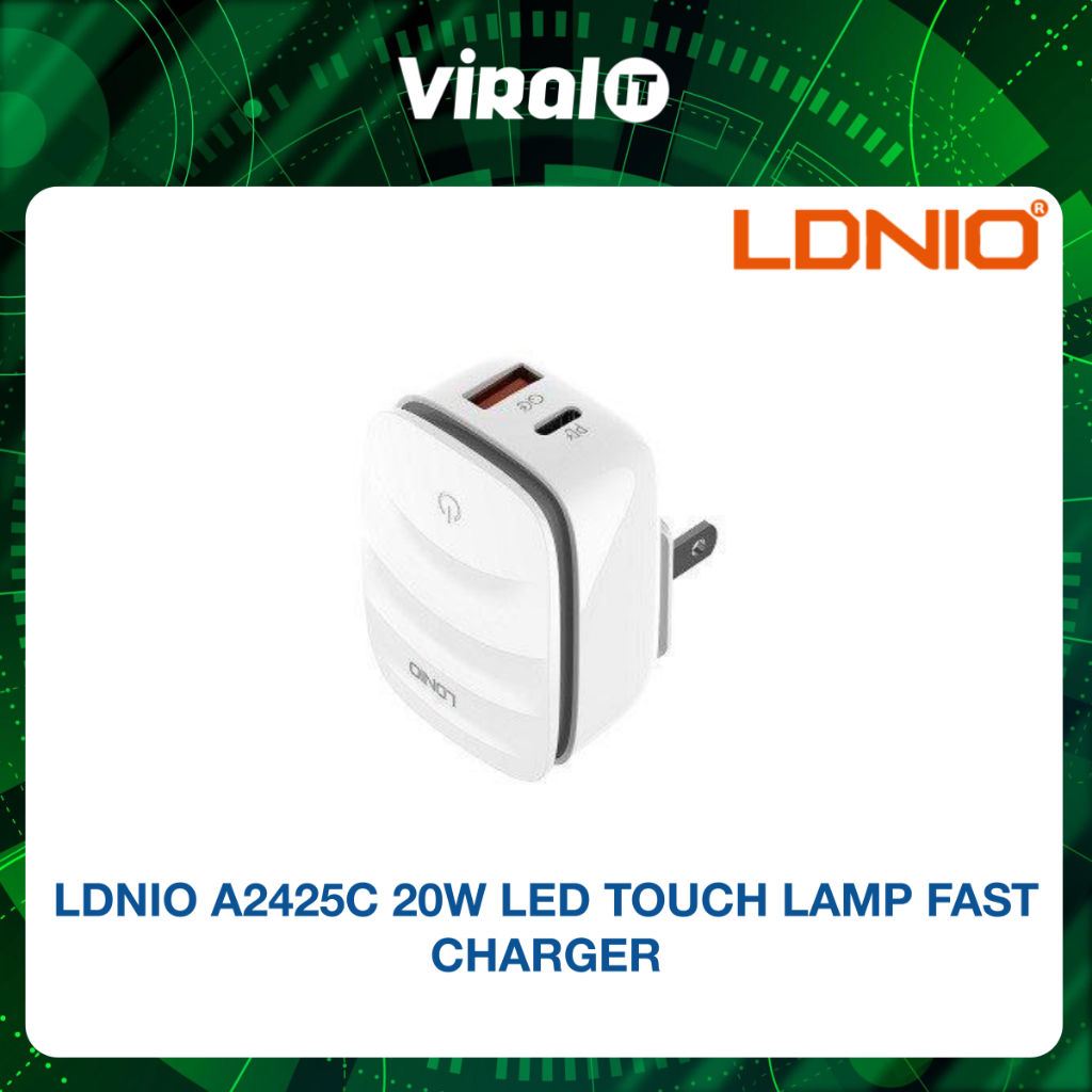 LDNIO A2425C 20W LED TOUCH LAMP FAST CHARGER | Shopee Malaysia