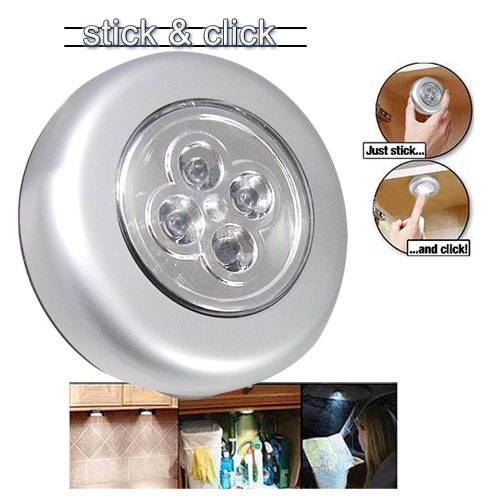 Stick & Click Lamp - Touch & Lighting At Anywhere Quick & Easy Portable ...