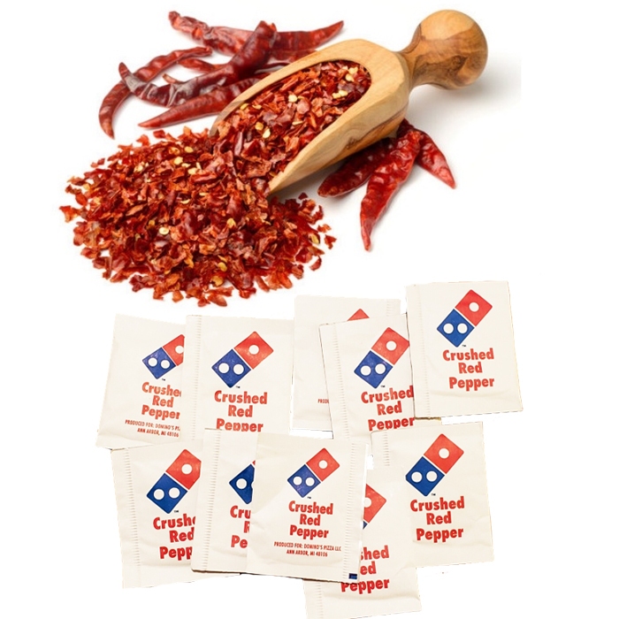 Domino Chilli Flakes 1g 50 Pack Domino's Chili Flake Individual Packet