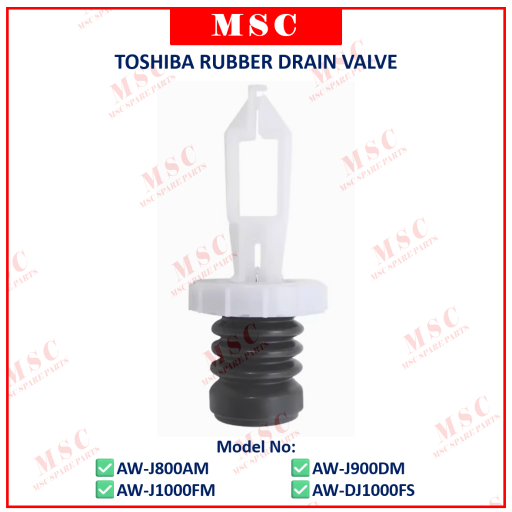 TOSHIBA AW-J800AM AW-J900DM AW-J1000FM AW-DJ1000FS Rubber Drain Valve ...