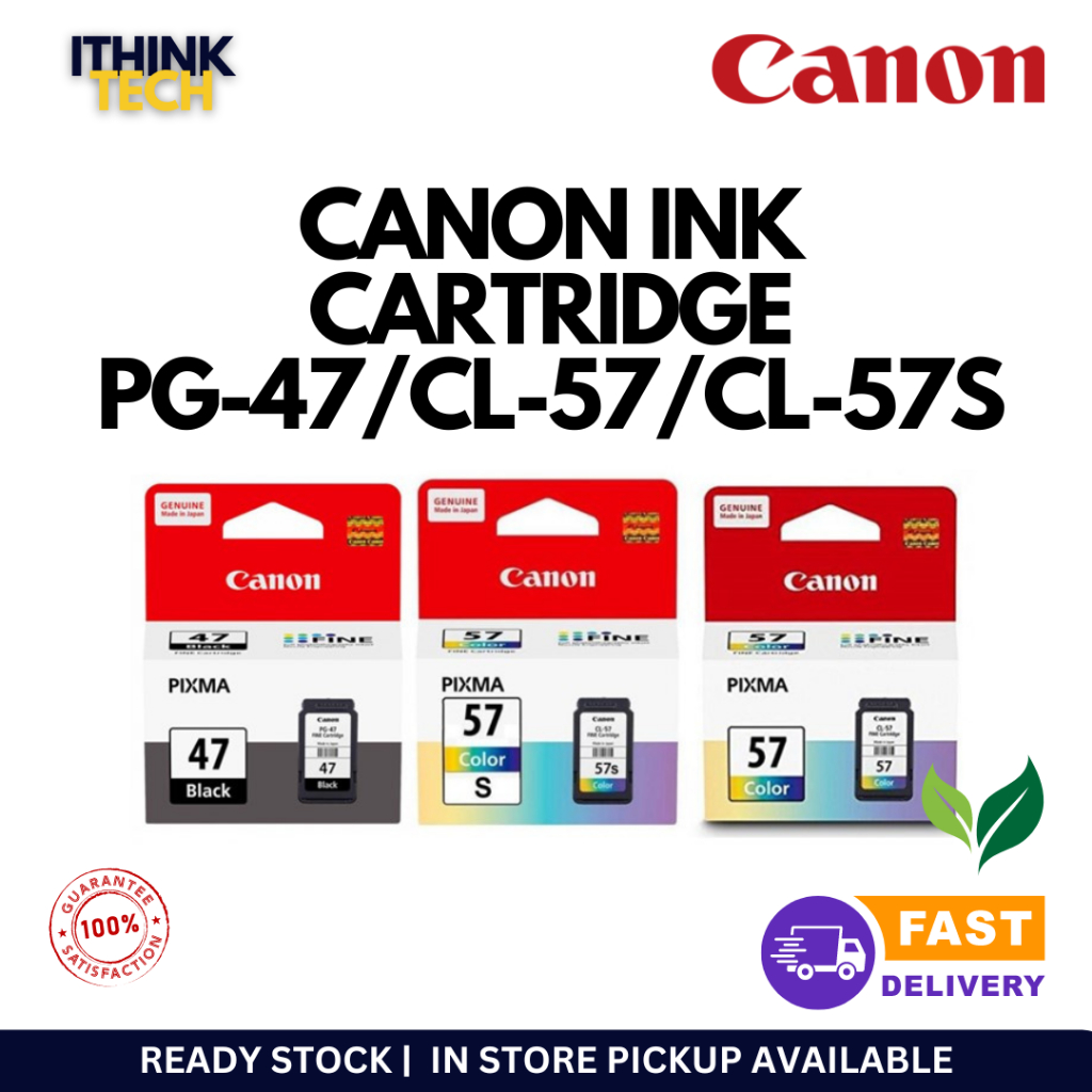 Canon Pg 47 Black Cl 57 Color Cl 57s Color E400410460470e480