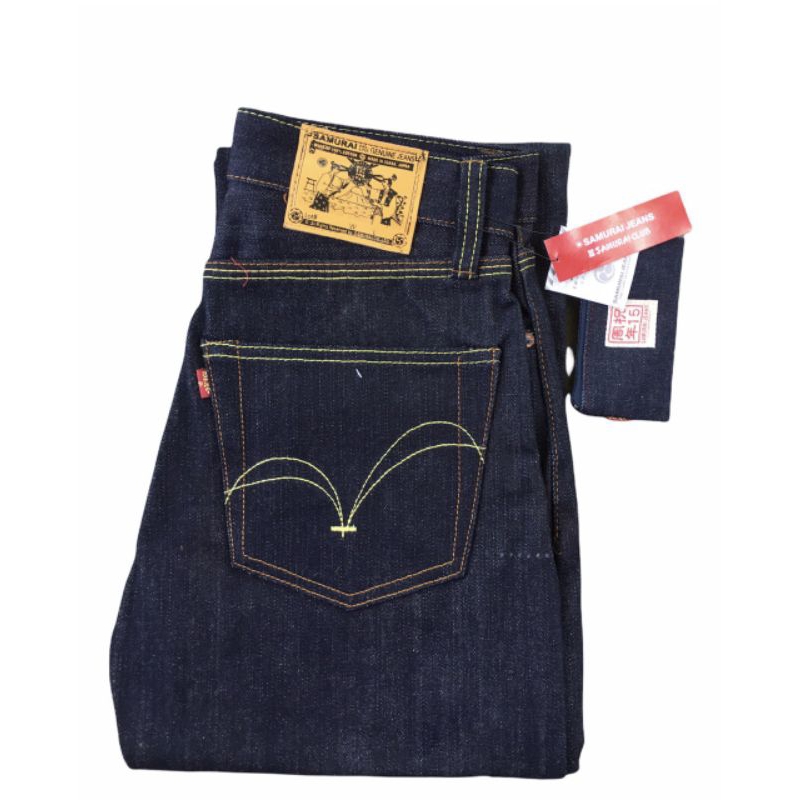 Samurai Jeans Denim Men Japan 15th Anniversary Straight Cut Kepala