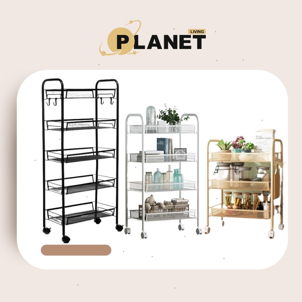Living Planet Multipurpose Trolley Storage Rack Tolley Office Kitchen ...