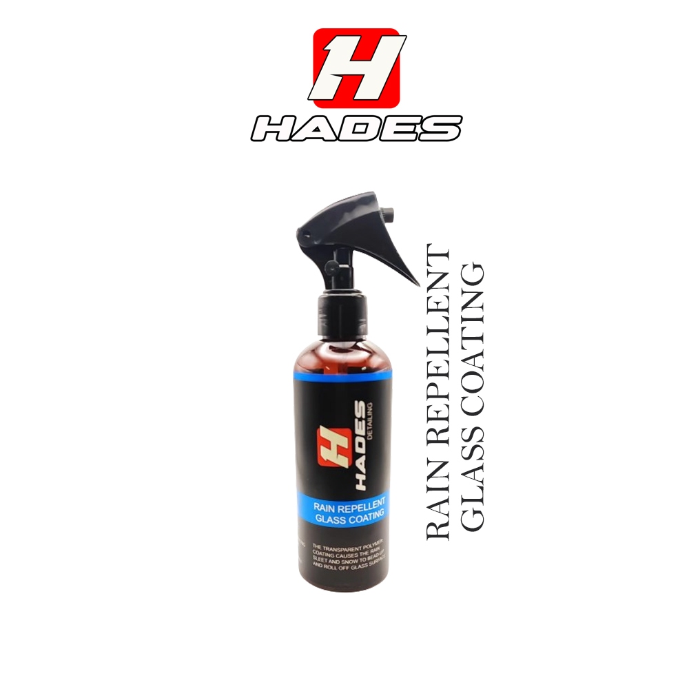 Hades car glass rain repellent cermin kereta coating water repellents
