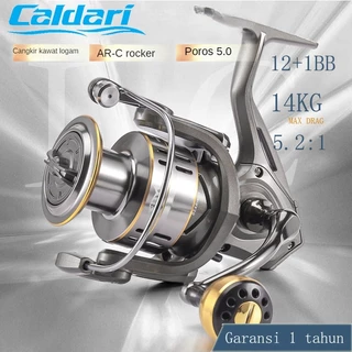 Saltwater Fishing Reel 5.2:1 High Speed Mesin Pancing 7Kg Max Drag