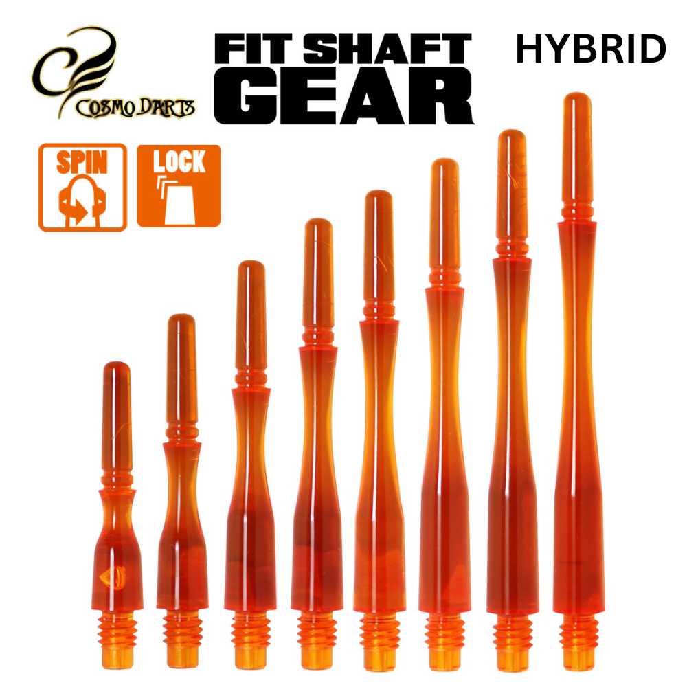 Cosmo Dart - Fit Shaft Gear - Hybrid - Orange (Spinning & Locked ...