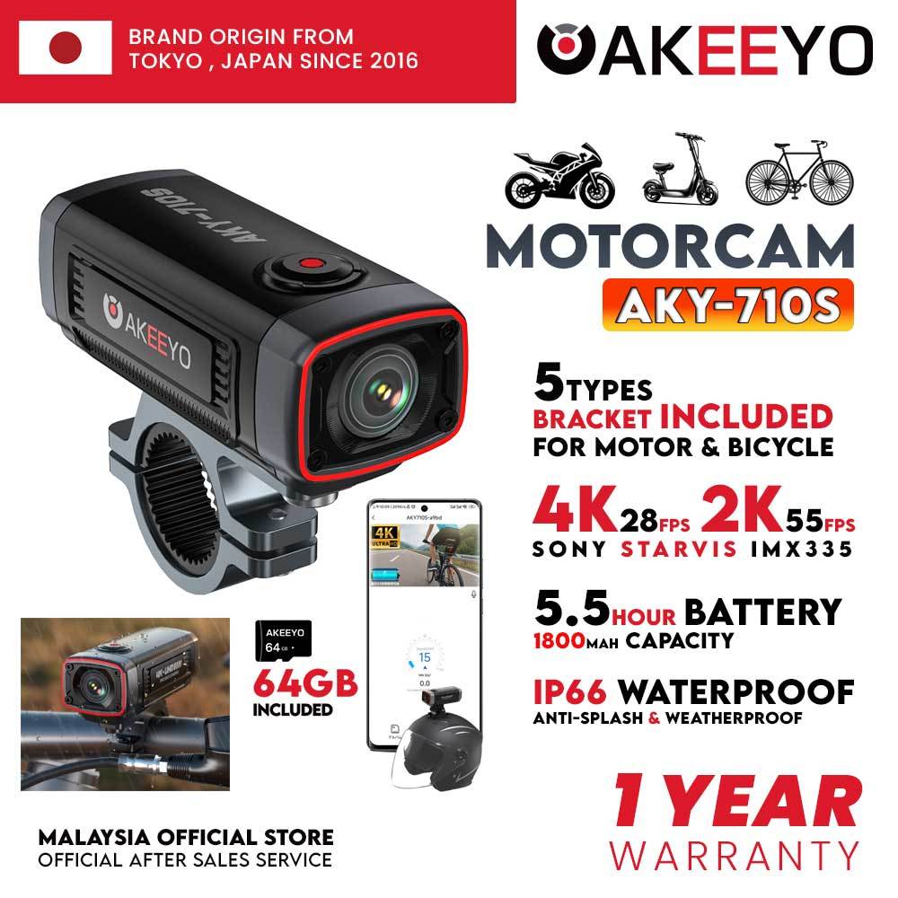 AKEEYO Motorcycle Dashcam AKY-710S | Shopee Malaysia