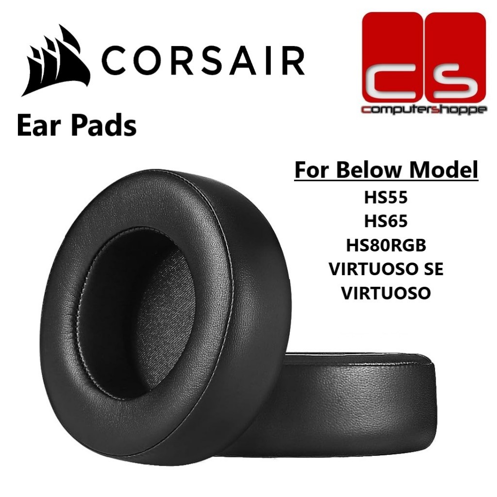 Corsair Headset Ear Pads Replacement Set of 2 Black (HS55/HS65