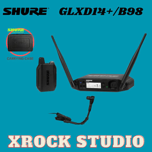 Shure GLXD14+/B98 Digital Wireless Instrument System with WB98H/C