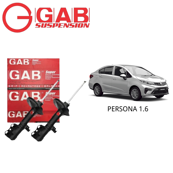 Original GAB Super Absorber - FRONT & REAR GAS Proton PERSONA 1.6 (07 ...