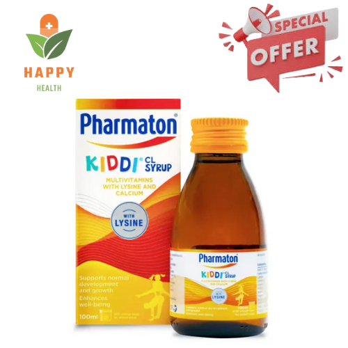 PHARMATON KIDDI CL SYRUP 100 ML - MULTIVITAMIN SELERA MAKAN | Shopee ...