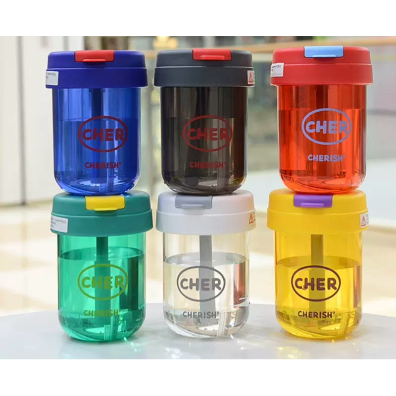 Mini Ton-Ton Portable Water Bottle Straw Cup 300ml | Shopee Malaysia