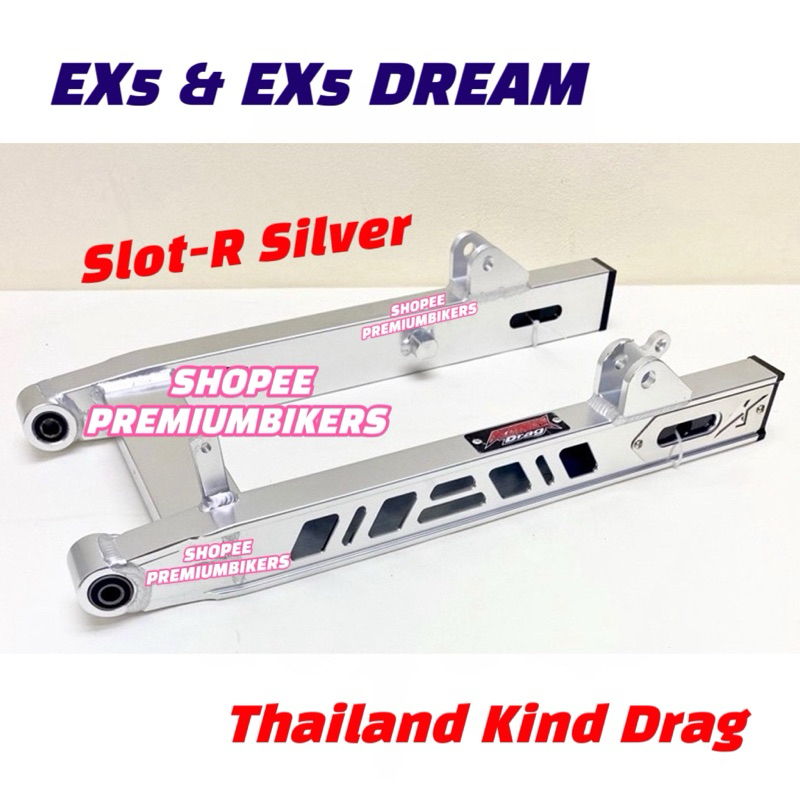 EX5 DREAM SWING ARM REAR CHROME KING DRAG SLOTR THAILAND DKT + 2 INCH