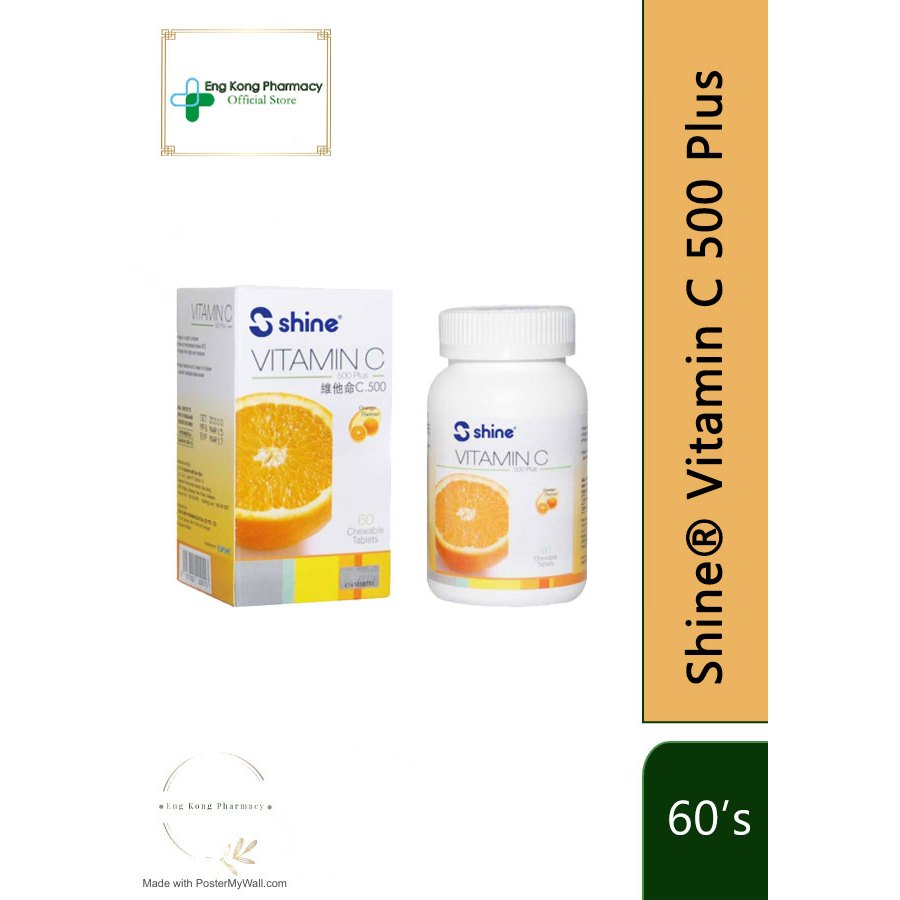 SHINE® VITAMIN C (CHEWABLE TABS 60's/EFFERVESCENT TABS 15's x 2 ...