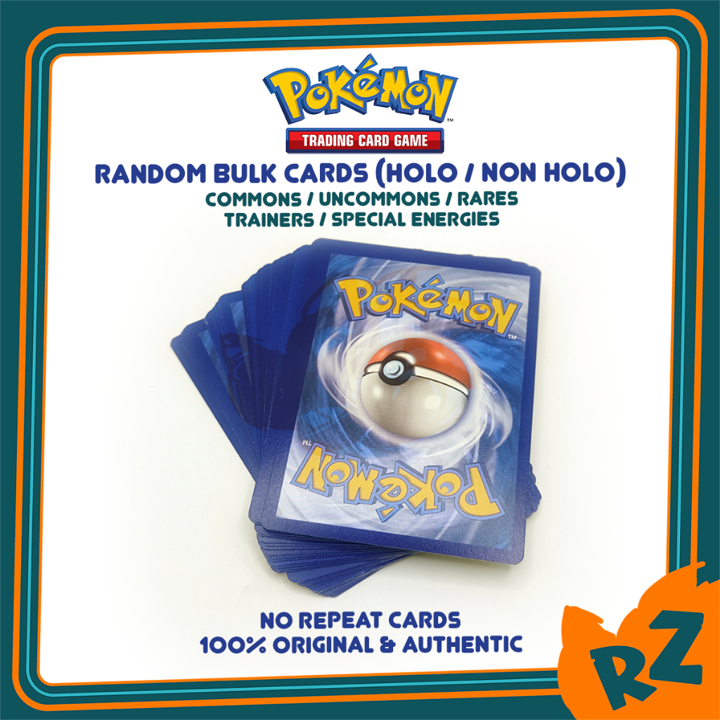 [Original] Pokemon TCG Card Game Random Bulk Cards Holo and Non Holo ...