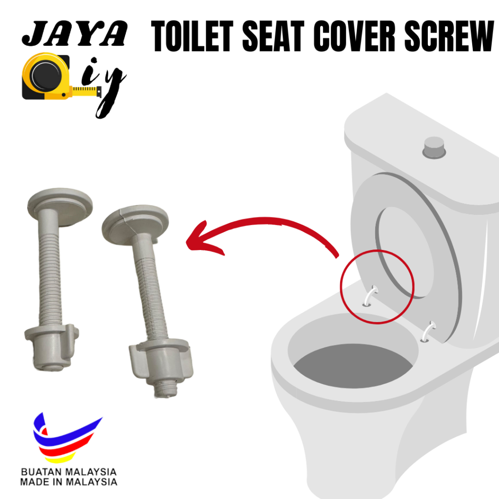 Round Shape Toilet Seat Cover Screw / Toilet Seat Cover Bolt & Nut