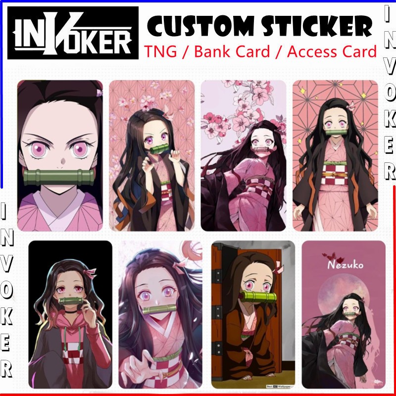 Nezuko - Touch n Go Card Sticker Cover / TNG CARD Sticker / Bank Card ...