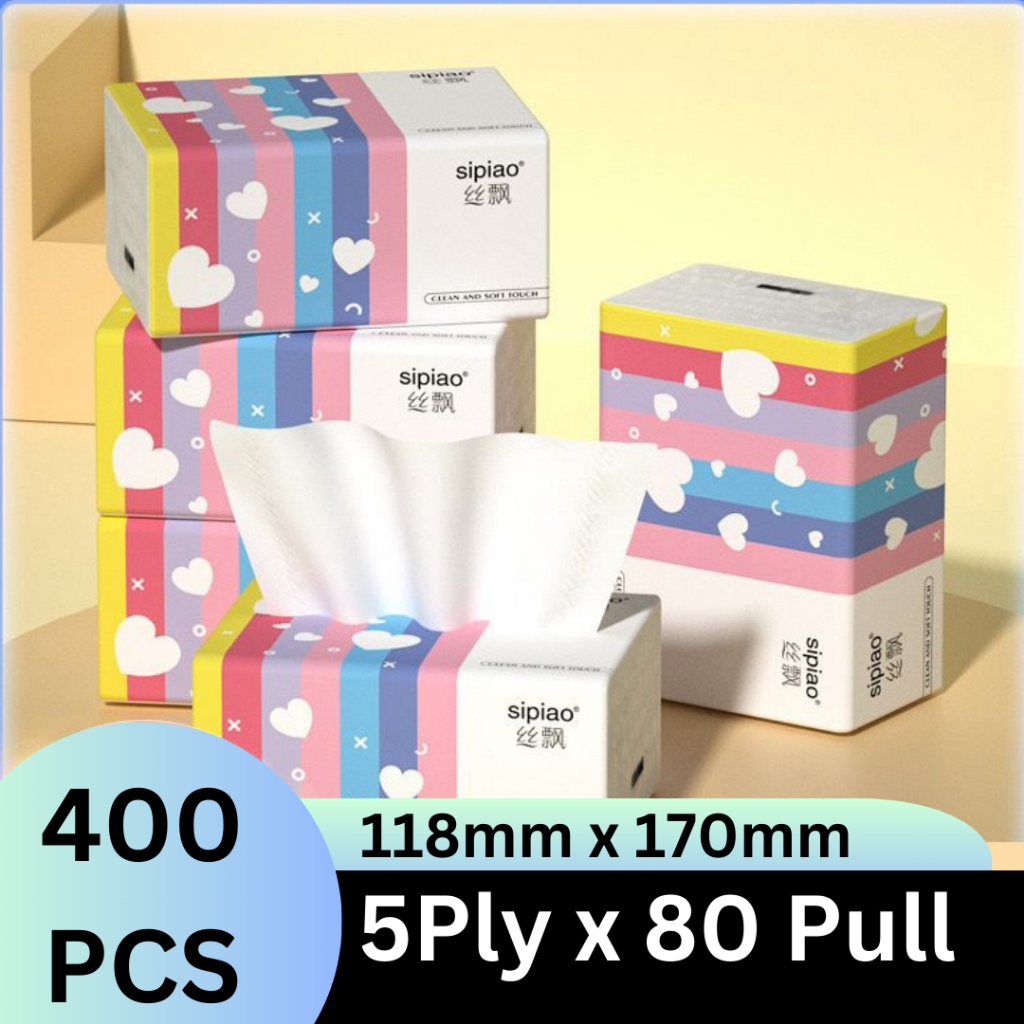 Botare Cartoon Series Tissue Ready Stock Facial Soft Ribbon (70 pulls x ...