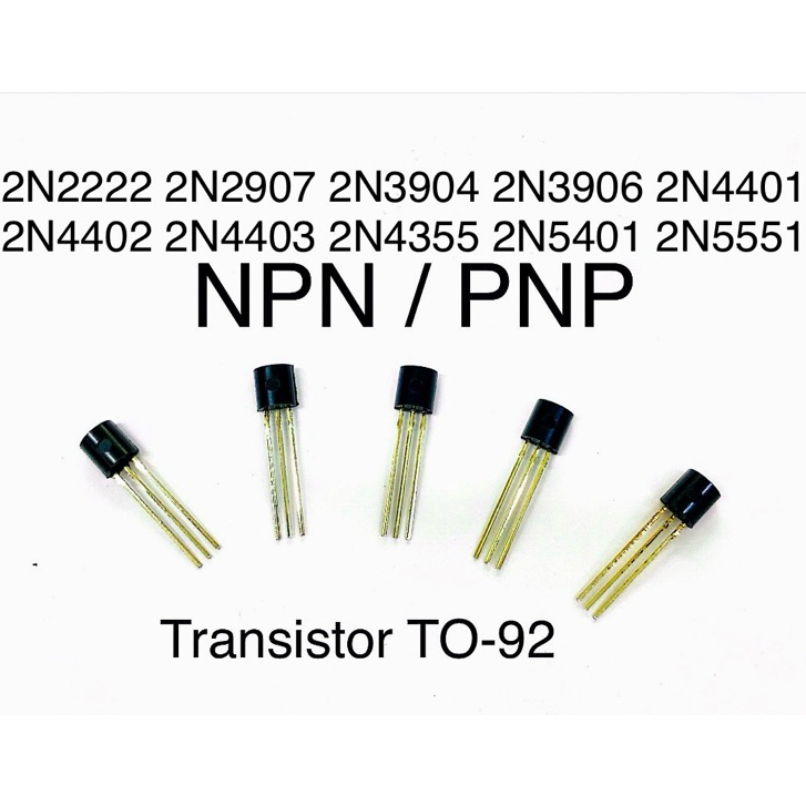 READY STOCK 10PC Bipolar Transistor 2N2222 2N2907 2N3904 2N3906 2N4401 ...