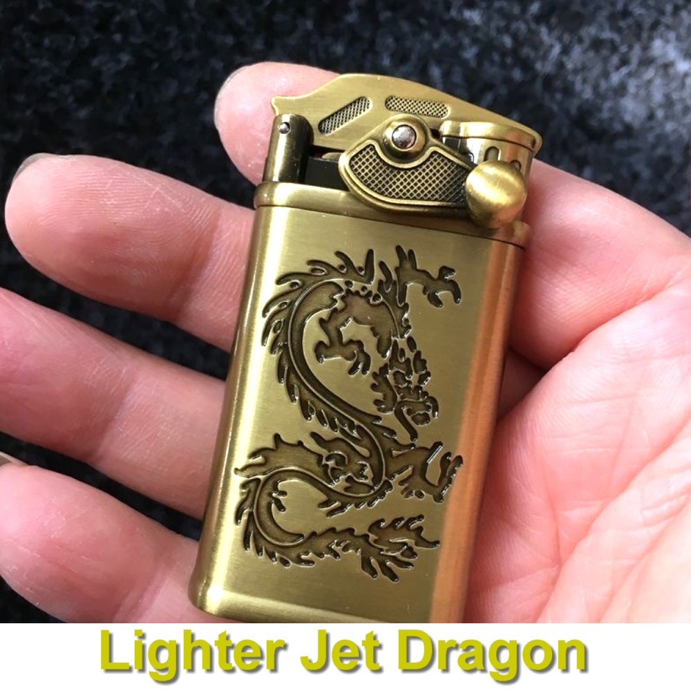 Bronze Dragon Swing Arm Butane Gas Creative Jet Flame Lighter | Shopee ...