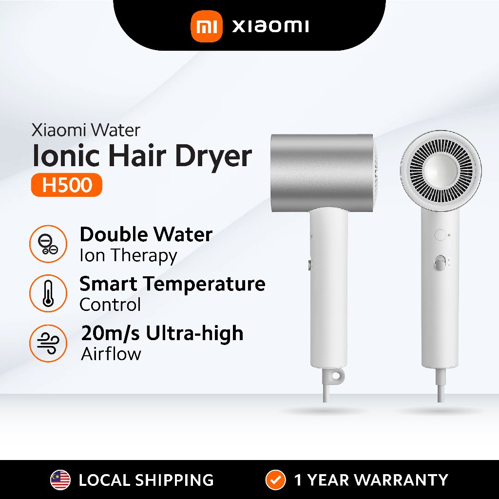 Xiaomi Mi Ionic Hair Dryer H500 | Dual Water Ion | Hair Care with NTC ...