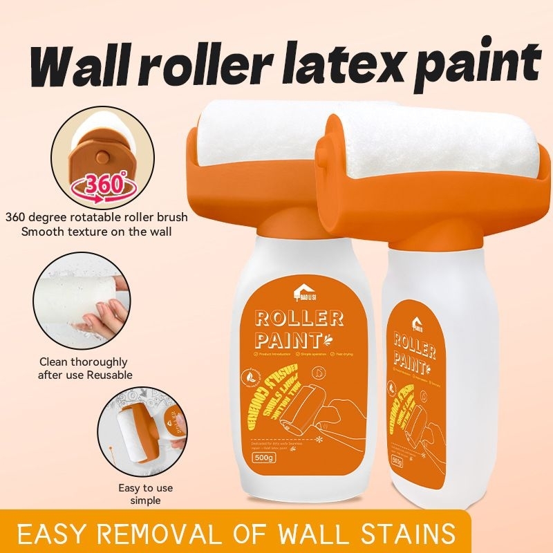 Wall roller latex paint, white waterbased latex paint for interior