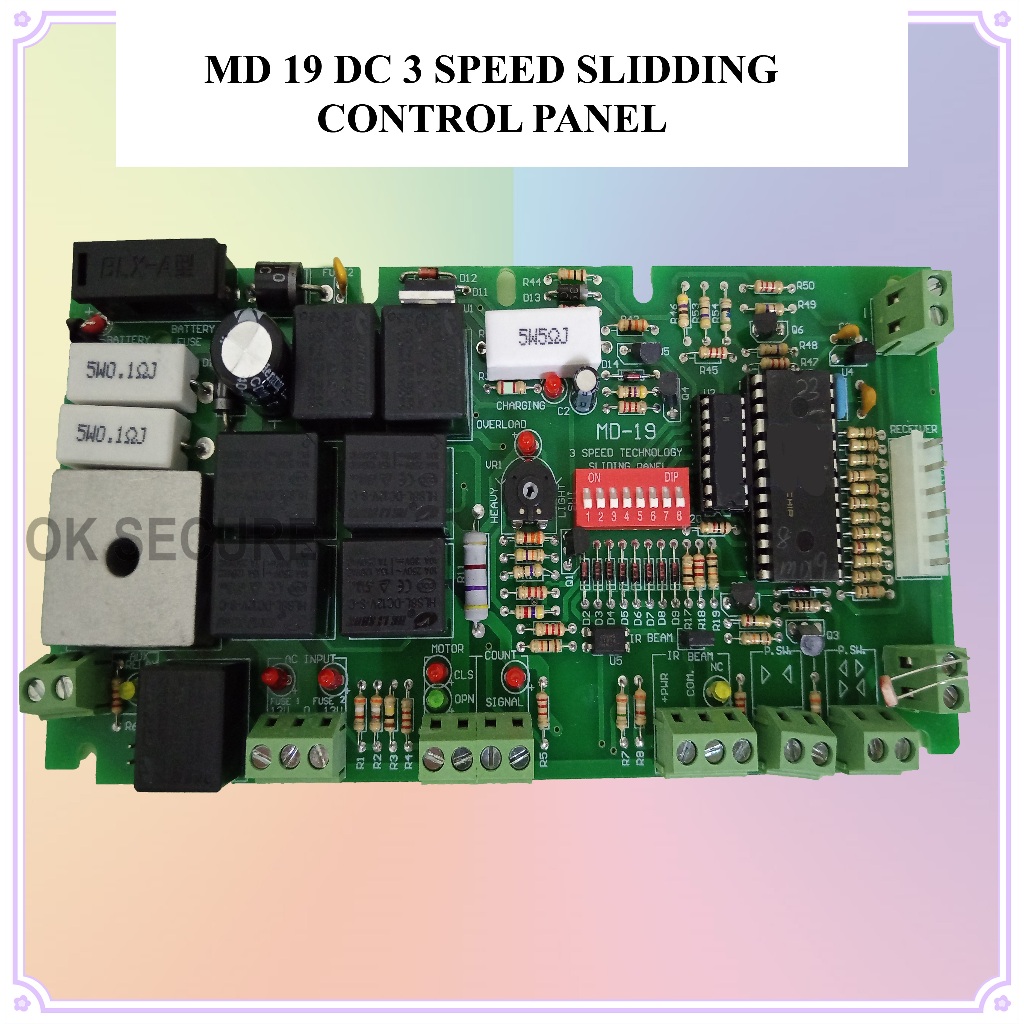 Autogate Control Panel-MD19 DC 3 Speed Slidding Control Panel | Shopee ...