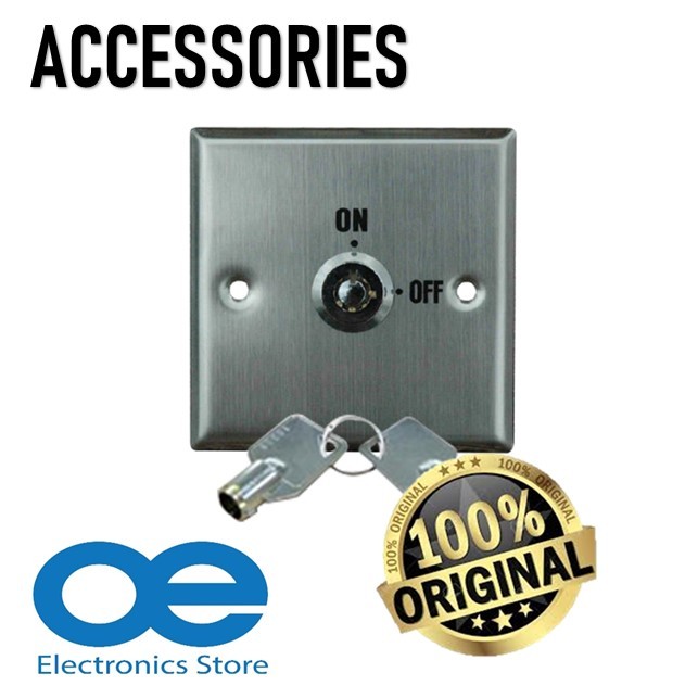 Door Access ON/OFF Key Switch With Standard Mounting Plate 3 x 3 ...