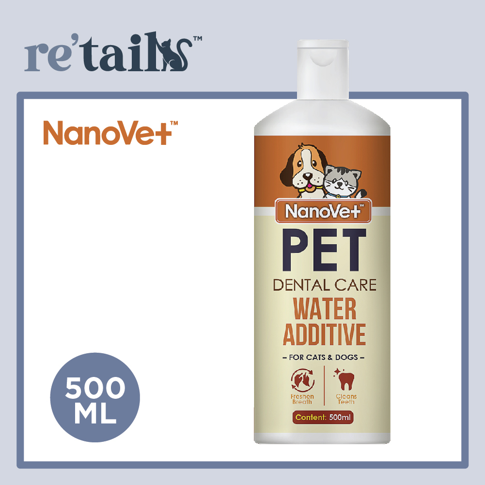 Nanovet Pet Dental Care Water Additive for Cat & Dog (500ml) | Shopee ...