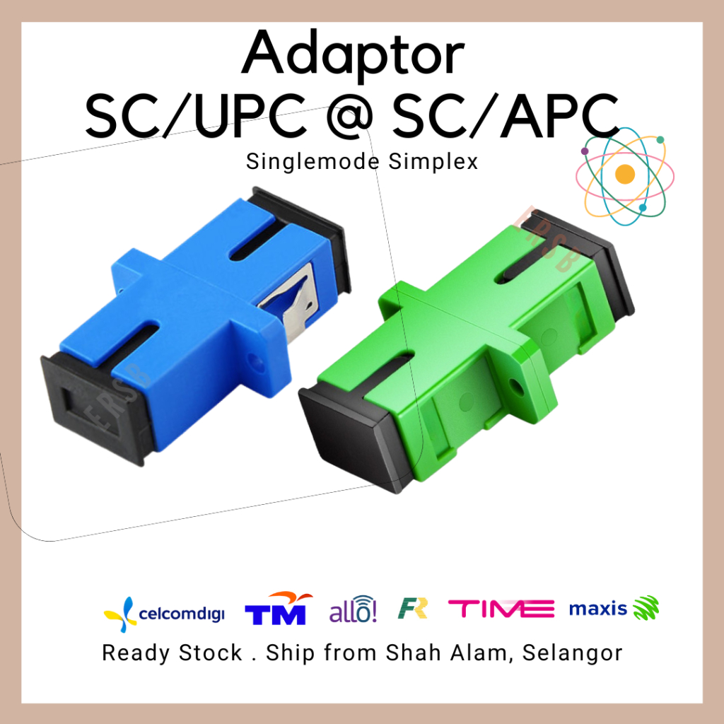 Adaptor SM SC/UPC - SC/UPC Simplex SX Adapter | Shopee Malaysia