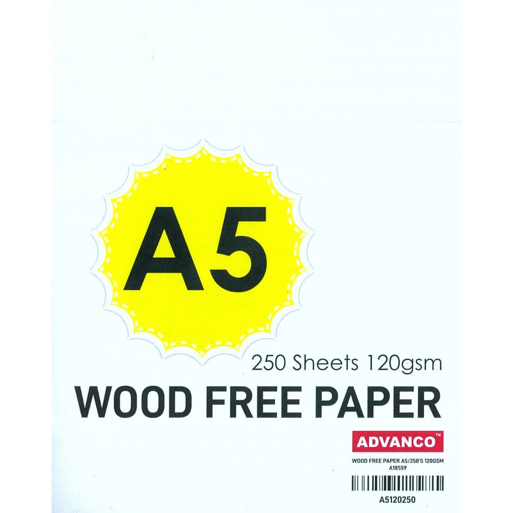 A5 SIMILI PAPER / KERTAS PUTIH (120GSM) 250PCS/REAM | Shopee Malaysia