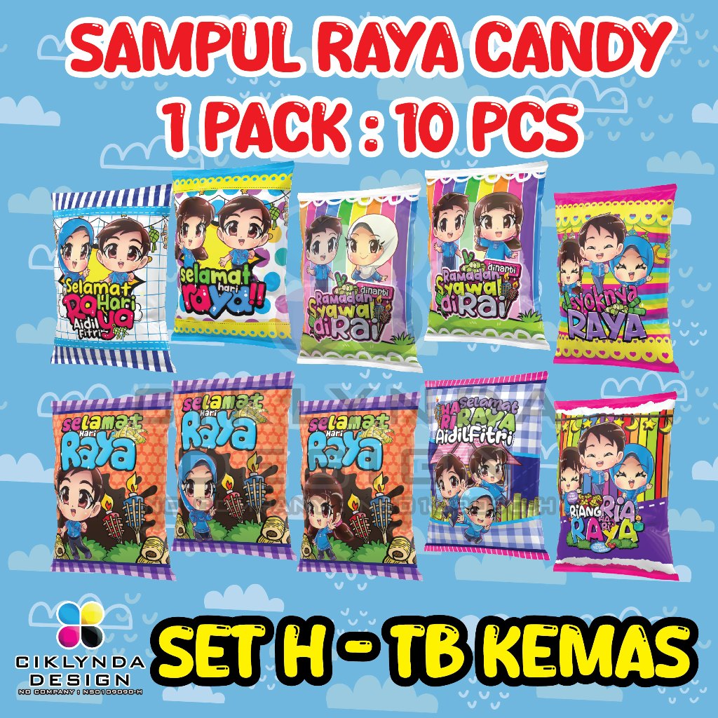 SAMPUL RAYA CANDY / SAMPUL RAYA JAJAN - 1 PACK 10 PCS | Shopee Malaysia
