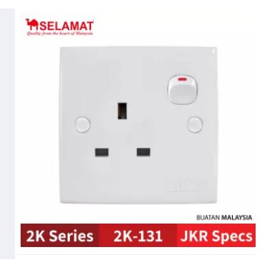 SELAMAT 2K SERIES SWITCHES & SWITCH SOCKET OUTLET SIRIM APPROVE JKR ...