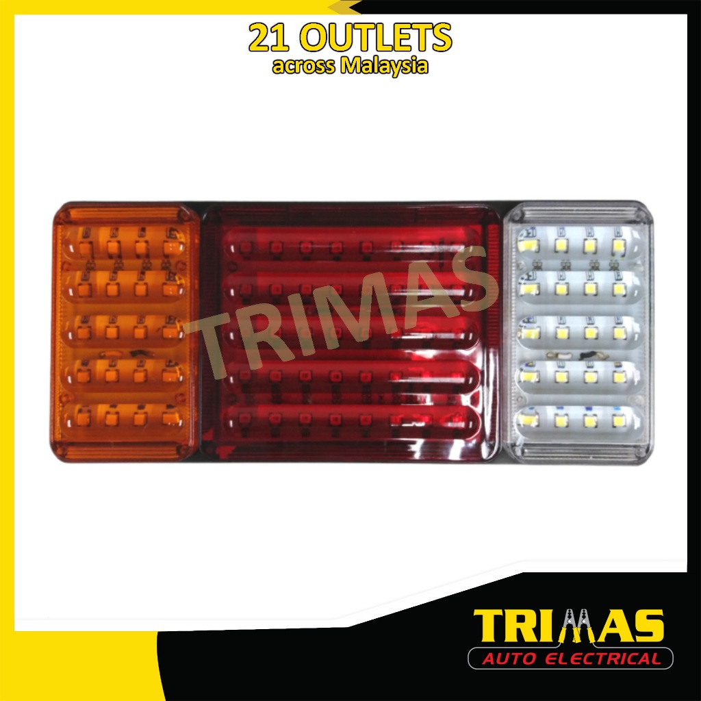 TRIMAS 24V LED Anti Smash Volvo Hino Scania Fuso Truck Trailer Rear ...