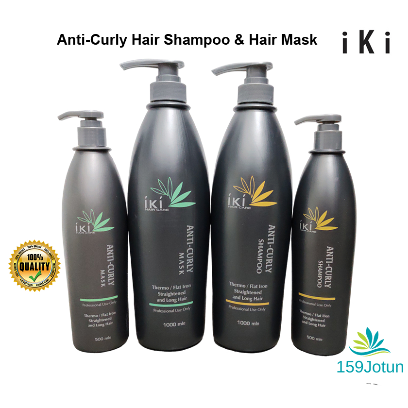 IKI Anti-Curly Hair Shampoo Mask 500ml / 1000ml for Thermo Straightened ...