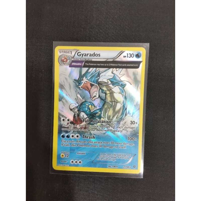 2015 Pokémon Gyarados Full Art Holo 21/98 - Foto 8