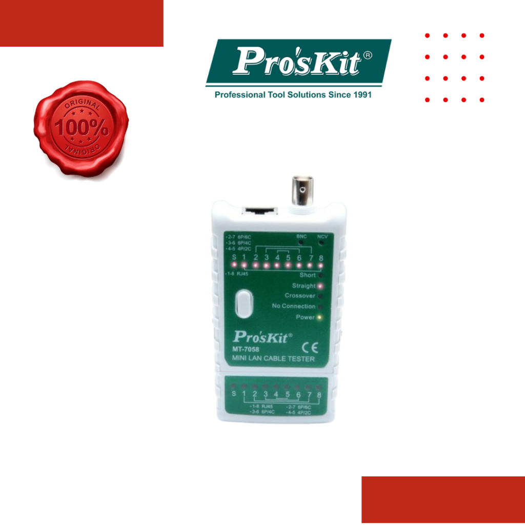Pro'sKit MT-7058 Mini Lan Cable Tester mt7058 | Shopee Malaysia