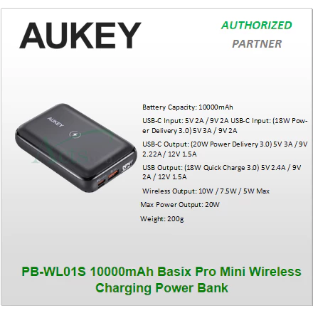 AUKEY PB-WL01S 10000mAh