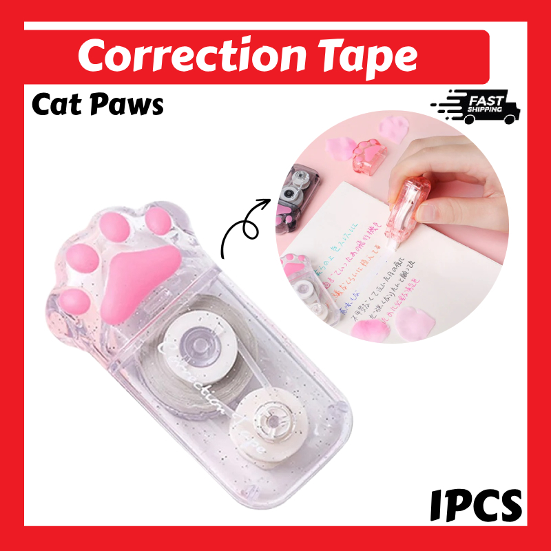 RAN Cute Cat Paw Correction Tape Stationery Corrector Student Altered Tapes Kawaii I.205805905