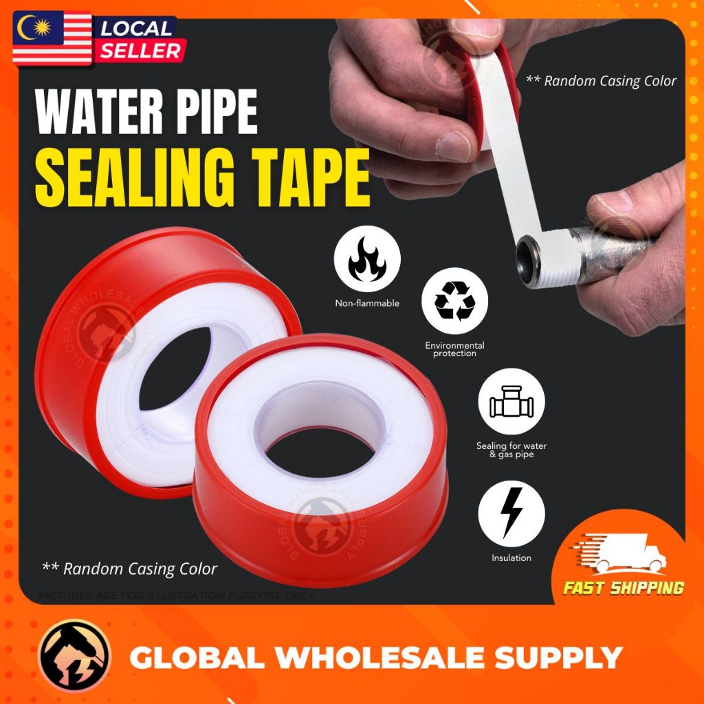 7.5 MTR PTFE Thread Seal Water Tape Pipe Tape Paip Tape Putih Plumbing