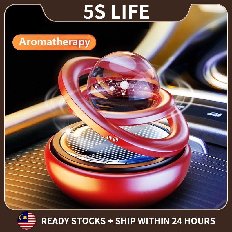 5s 🇲🇾 New solar car perfume interstellar rotation car aromatherapy car ...