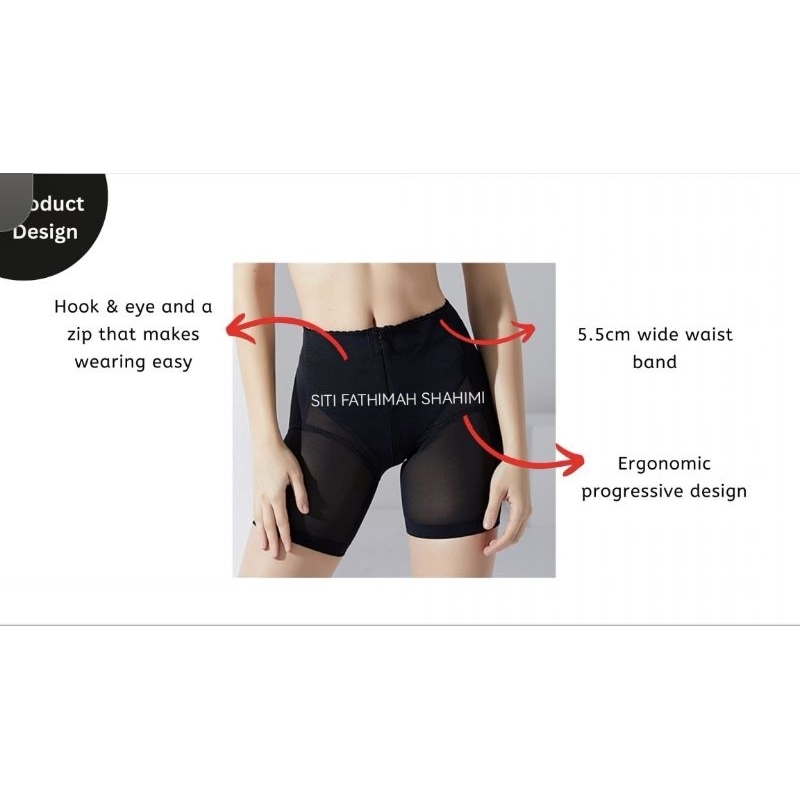 THERA WONDER GIRDLE READY STOCK BLACK S M L SIZE