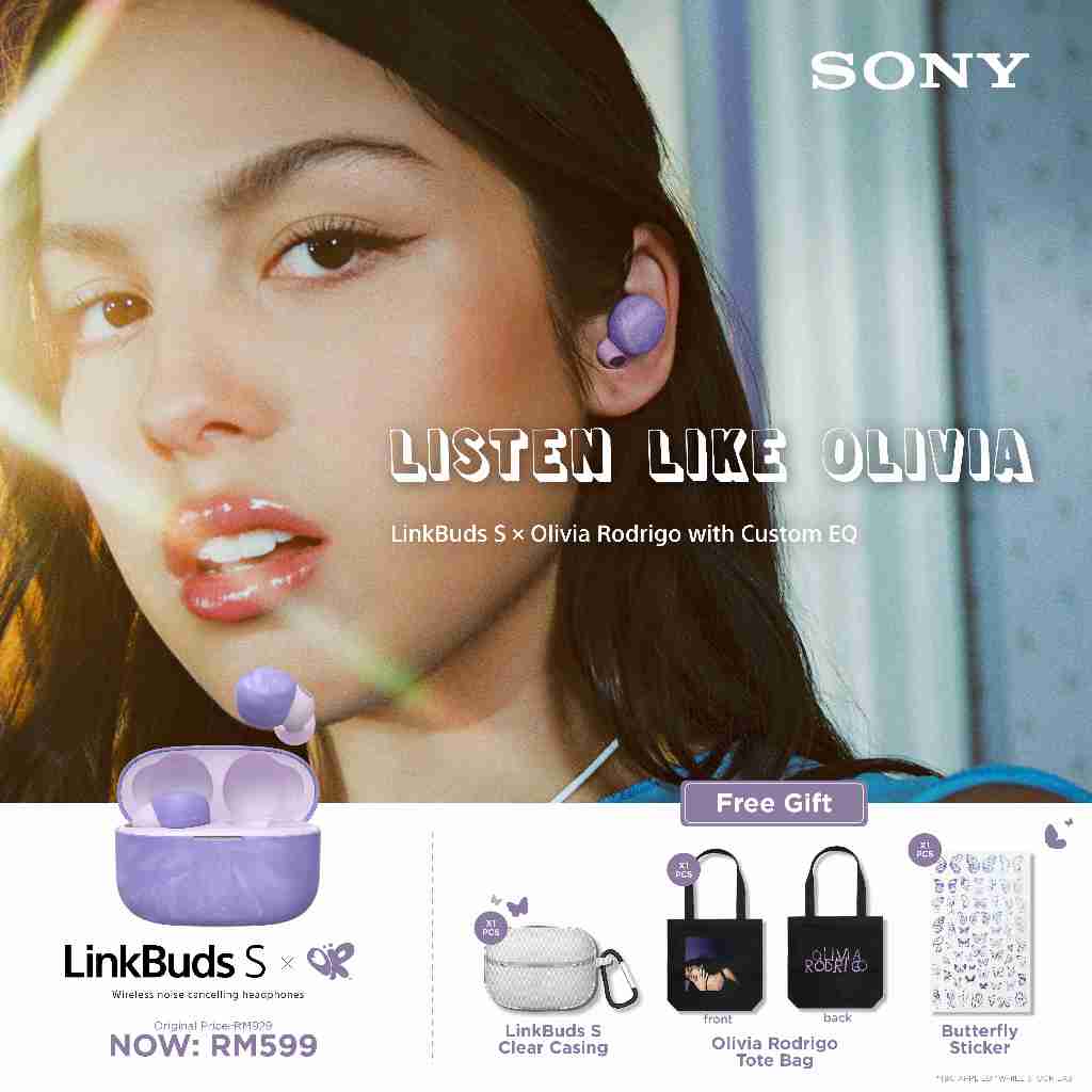 [LIMITED EDITION] SONY LinkBuds S x Olivia Rodrigo Truly Wireless