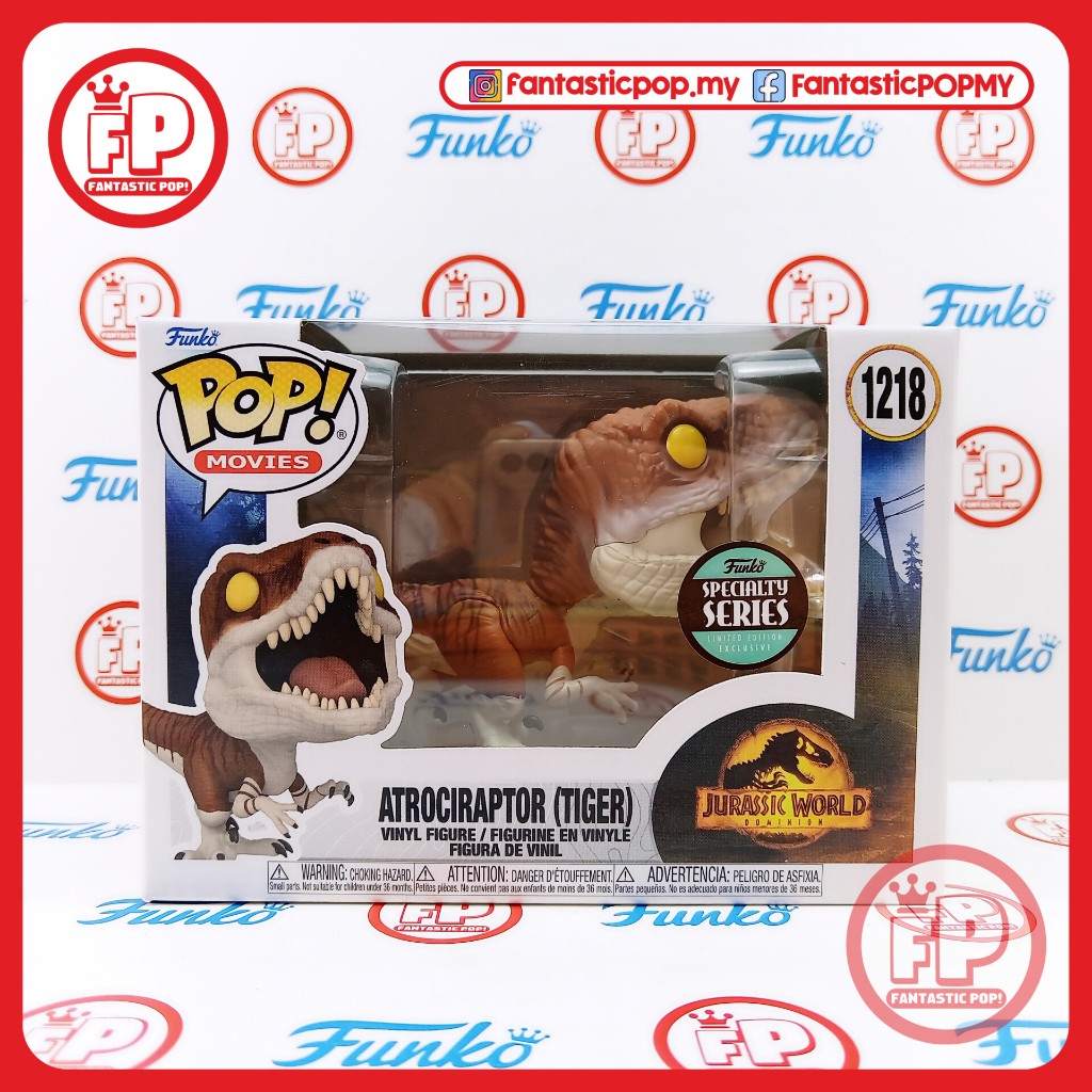 [ready Stock] Funko Pop Movies Jurassic World Dominion Atrociraptor Tiger 1218