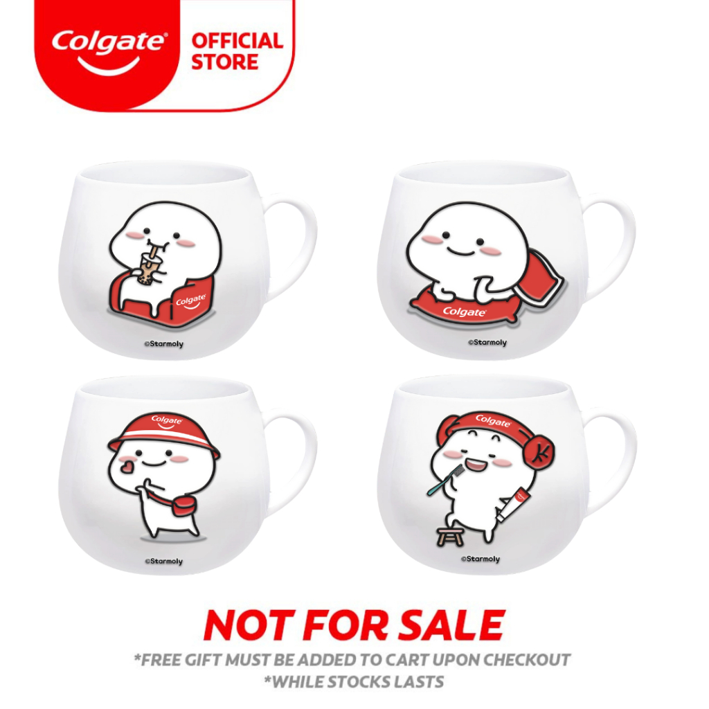 [Bundle of 4] Colgate Quby Mugs | Shopee Malaysia
