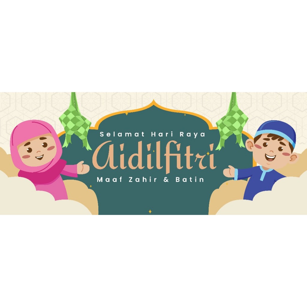 BANNER HARI RAYA AIDILFITRI | BANNER HIASAN RAYA | Shopee Malaysia
