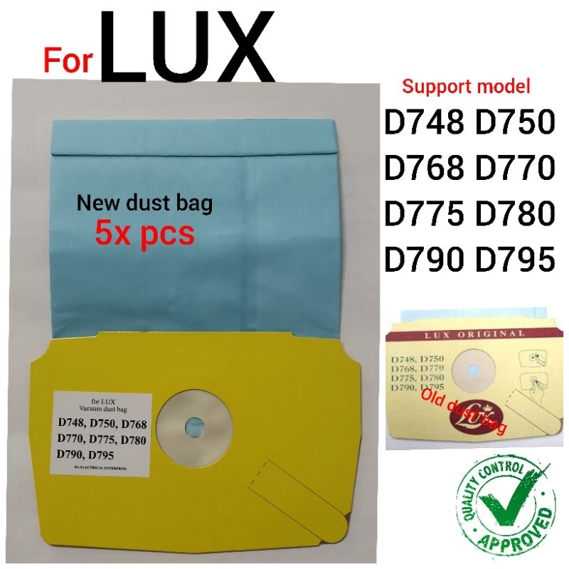 Lux vacuum bag 5PCS D790 D748 D750 D768 D770 D775 D780 D795 D775 5pcs Shopee Malaysia