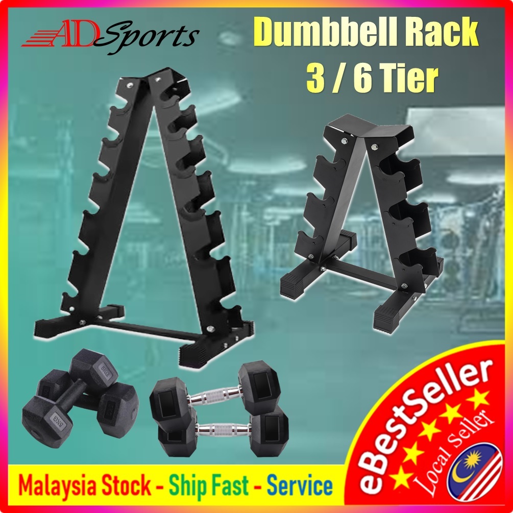 5 Tier Dumbbell Rack Stand - Ruimtebesparende Halterhouder Voor 1-5 Kg Gewichten, A-Frame Organizer Voor Thuisgym