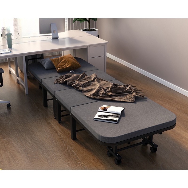 Lunch Break Folding Bed Single Bed Four Fold Folding Bed Office Folding