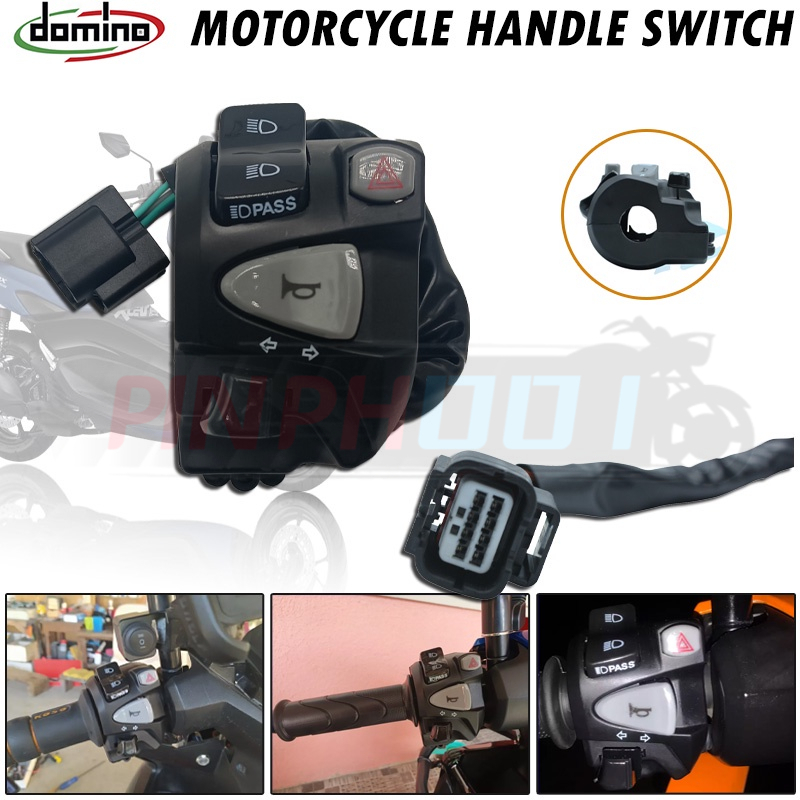 7/8 22mm Motorcycle Handlebar Control Switches Headlight Turn Signal Switch Button With LED Flasher For Honda Msx Sf 125 I.461183187